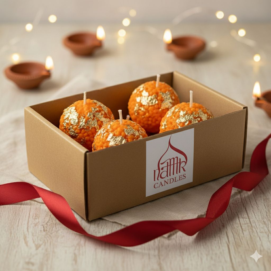 Ladoo Candle- Pack of 4