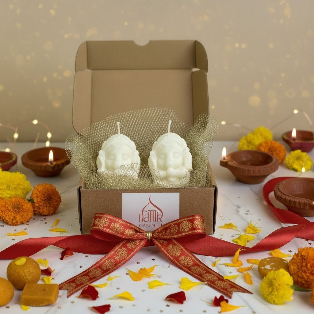 Auspicious Ganesha Candle- Pack of 2
