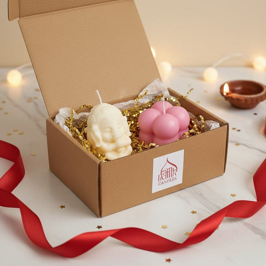 Divine Duo: Ganesha and Bubble Candle Hamper